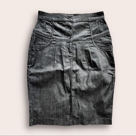 *SALE* High Waisted Stretch Denim Mini Skirt || Mexx || Size US4 - Picture 1 of 2